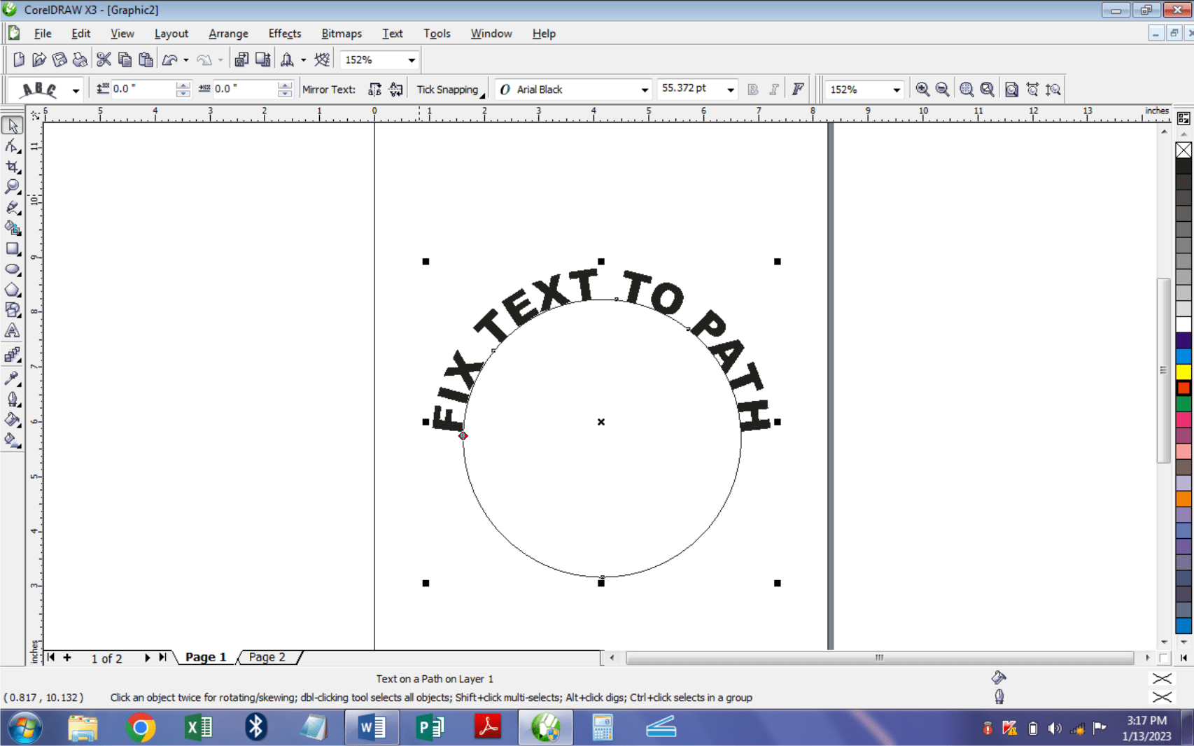 Fit Text to Path in CorelDraw - Tundenny Blog 