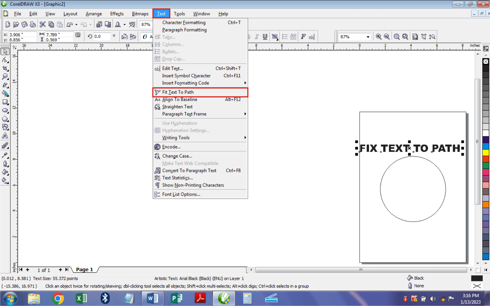 How to Fit Text to Path in CorelDraw - Tundenny Blog 