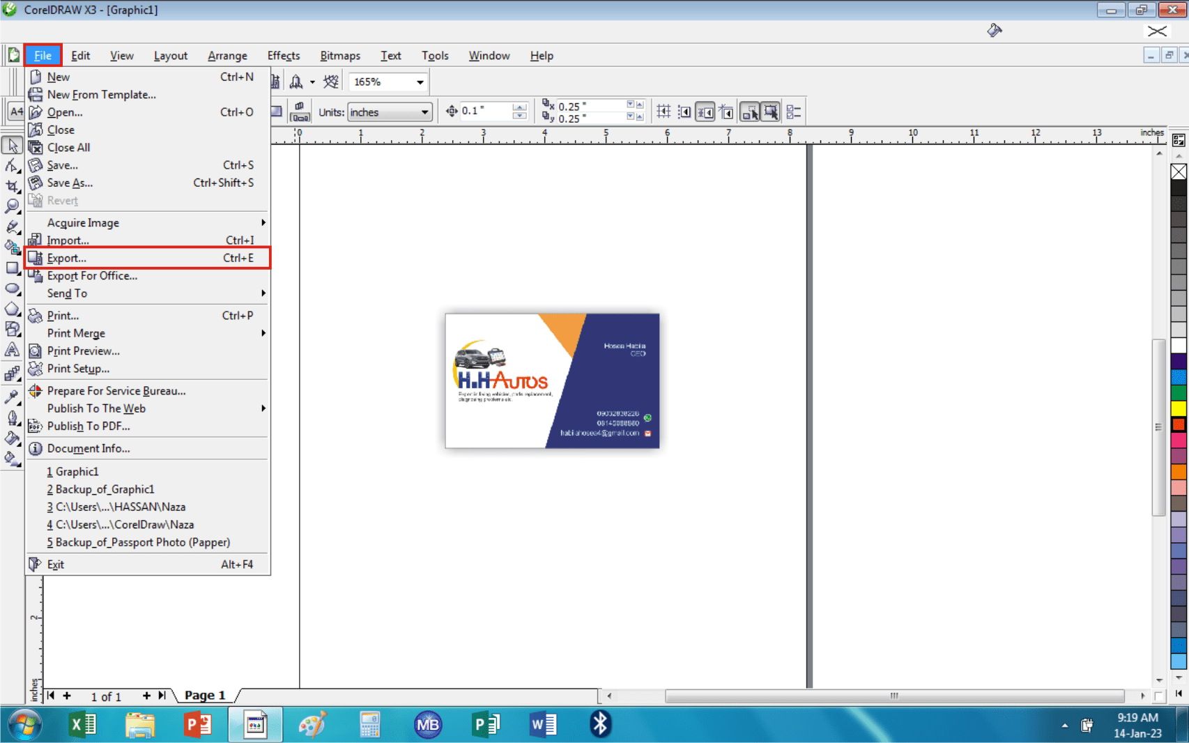 How to Export from CorelDraw to Desktop 3 - Tundenny Blog 