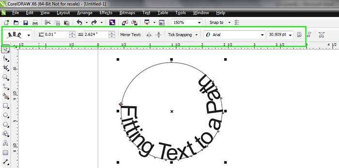 How To Fit Text to Path in CorelDraw - Graphic Design Learner 