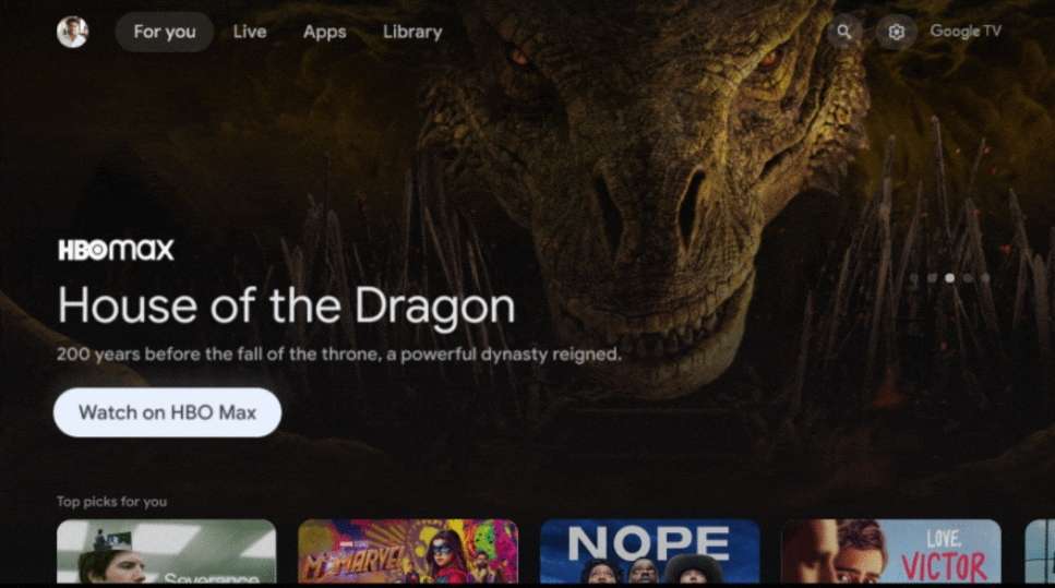 Google TV adds New Navigation features